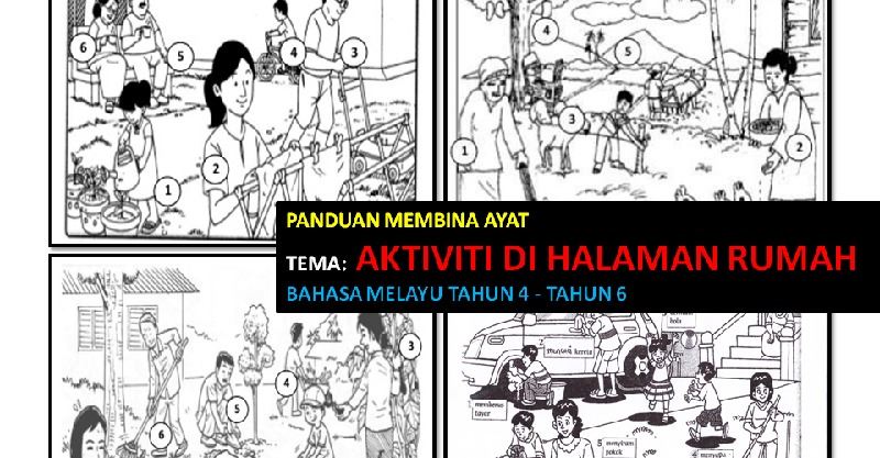 ULANGKAJI BINA AYAT Aktiviti Di Halaman Rumah JUSTYOU